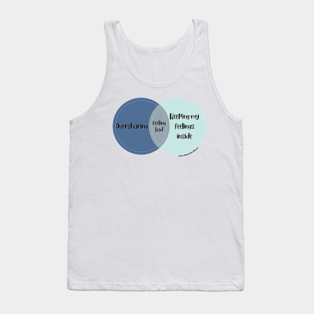 Venn Diagram 2023 Feeling Bad Oversharing vs. Keeping my feelings inside Tank Top by Jean-Claude Venn-Diagram